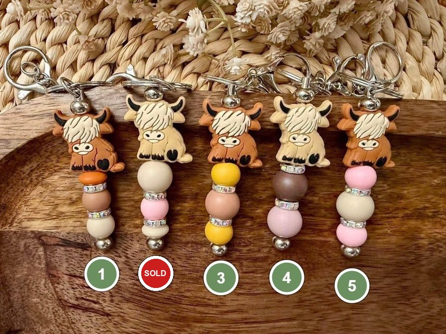 Highland Cow Keychains